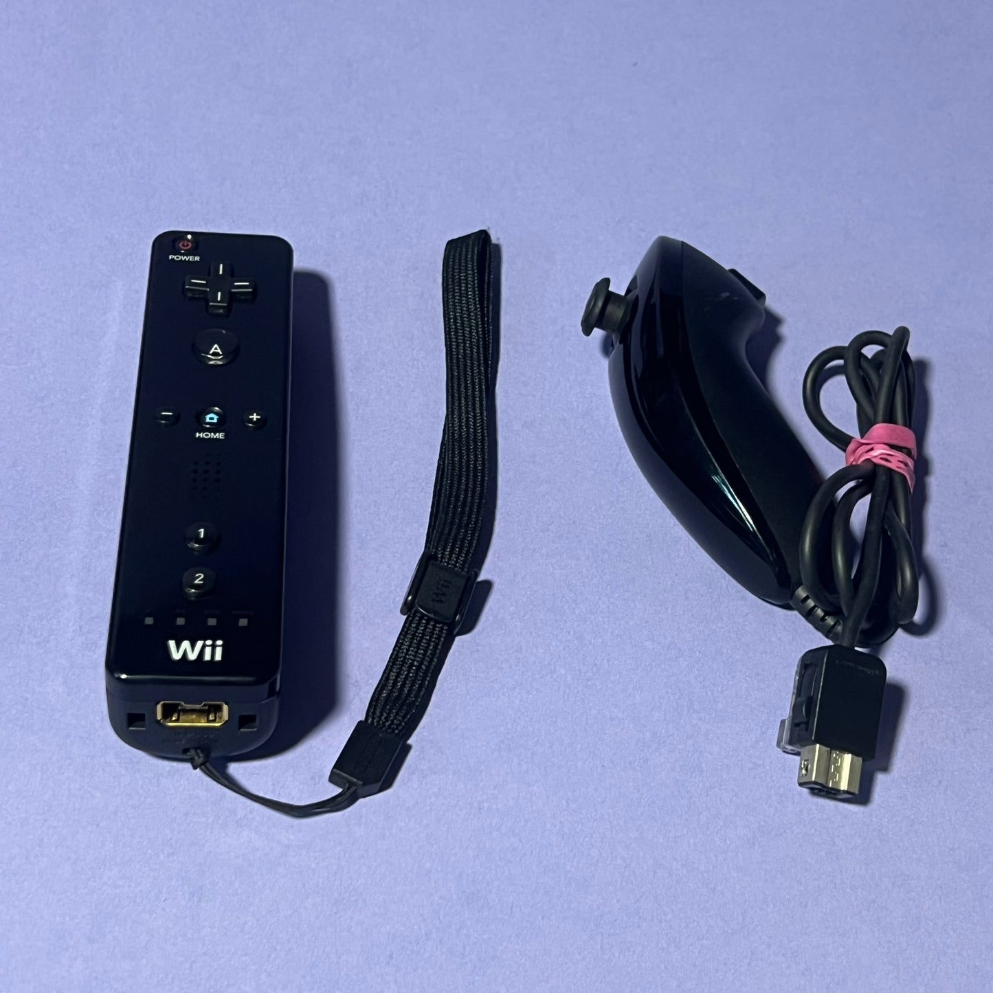 Nintendo Wii Console Black w/Controllers, Cords & Wii Sports - Console