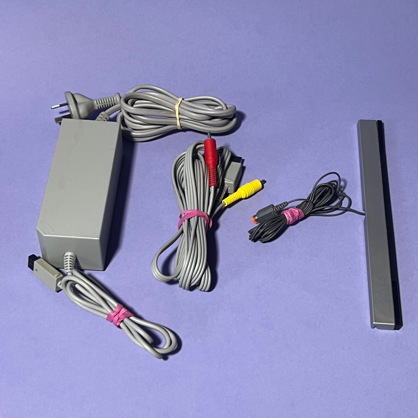 Nintendo Wii Console Black w/Controllers, Cords & Wii Sports - Console