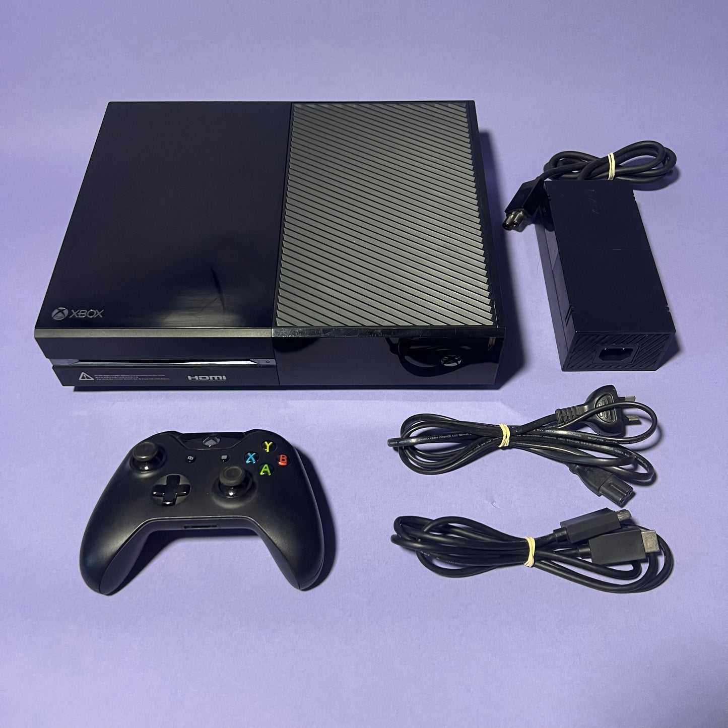 Xbox One Console 500GB Black w/Genuine Controller & Cords - Console