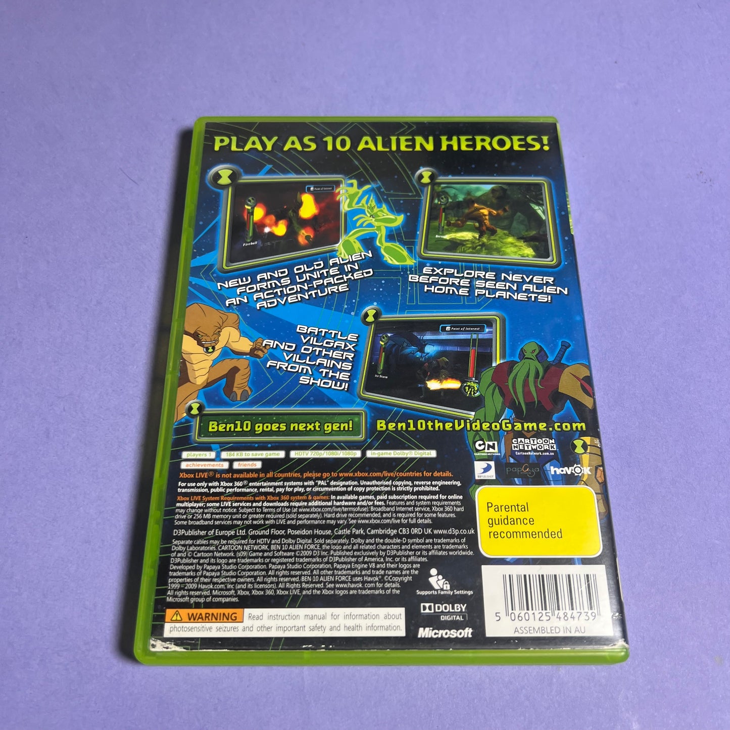 Ben 10 Alien Force Vilgax Attacks - Xbox 360 Game