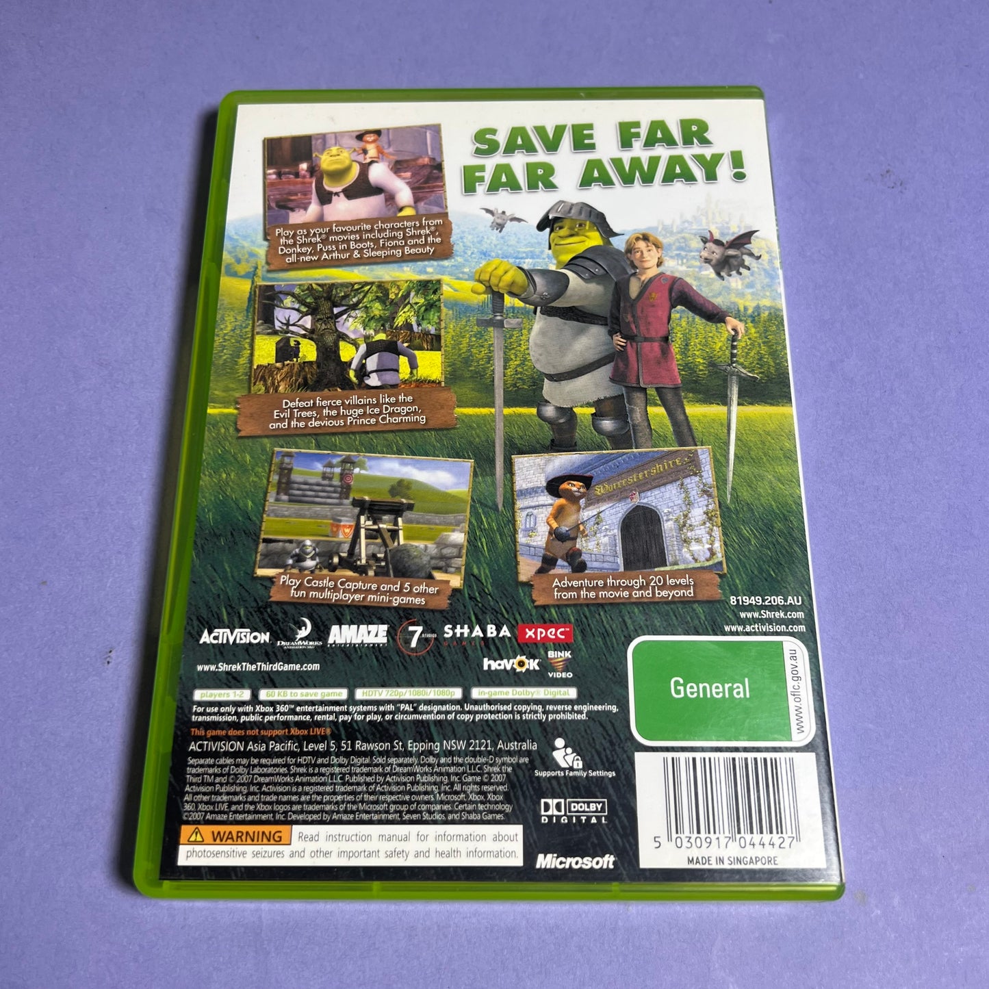 Shrek The Third - Xbox 360 Game