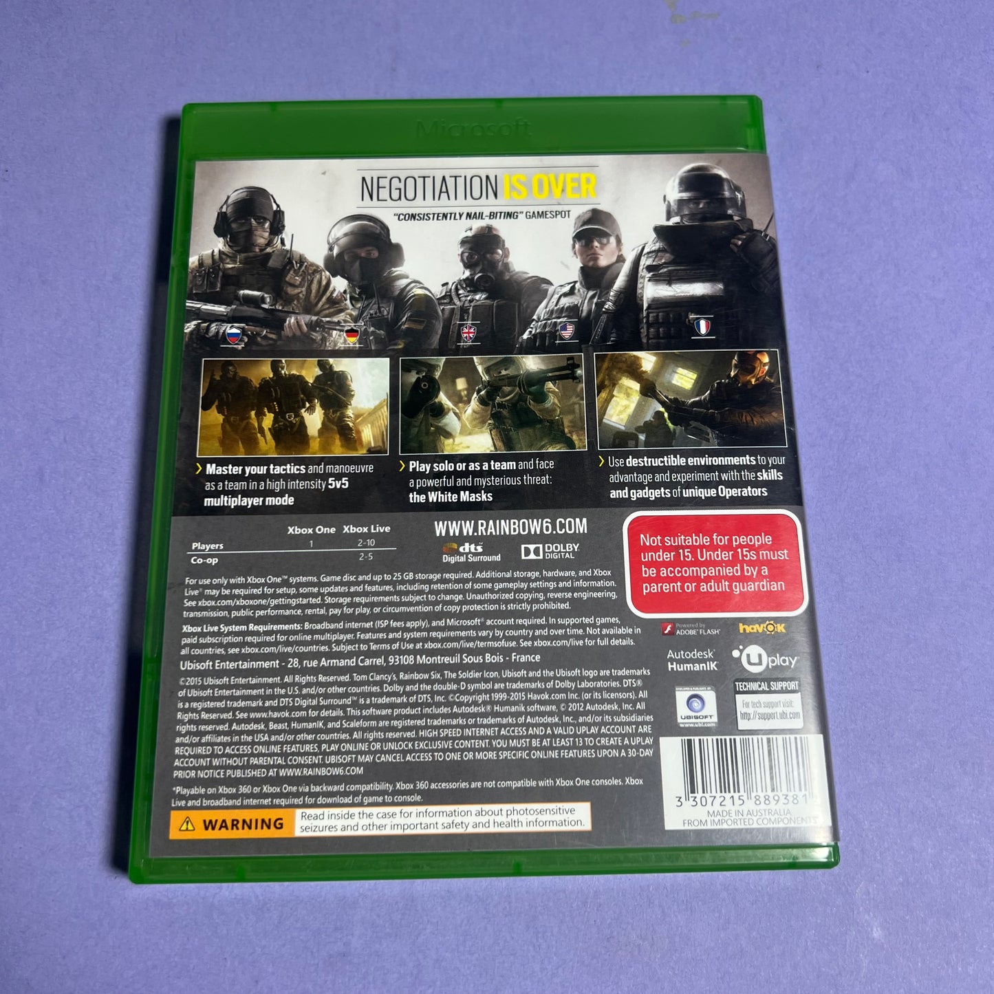Tom Clancy's Rainbow Six - Xbox One Game