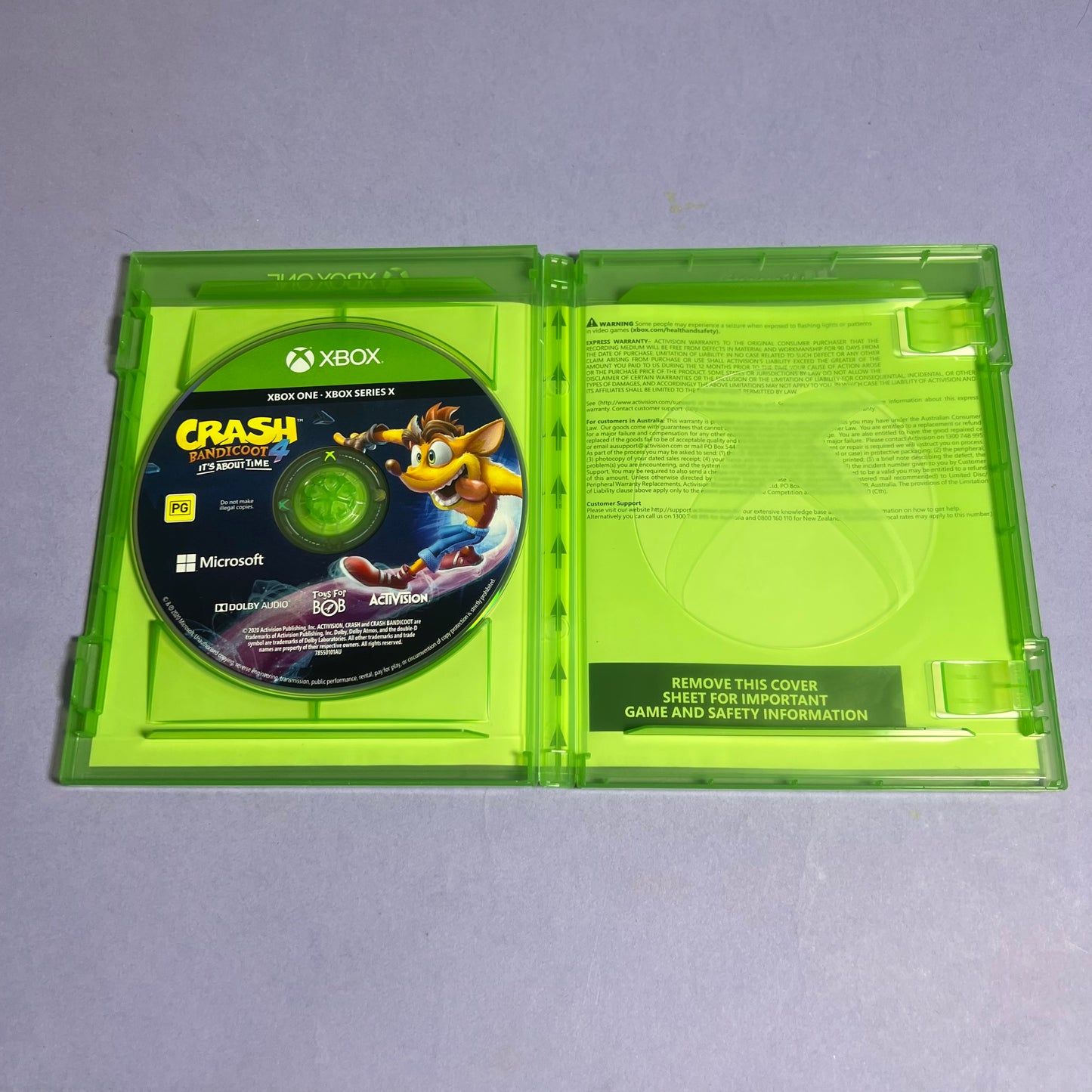 Crash Bandicoot 4 It's About Time - Xbox One Series X Game