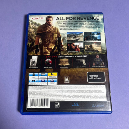 Metal Gear Solid The Phantom Pain Day One Edition - PS4 Game