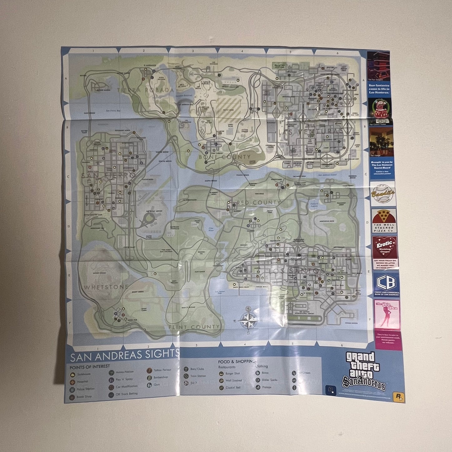 Grand Theft Auto San Andreas PC Vintage Poster - Poster