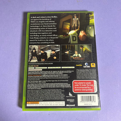 LA Noire - Xbox 360 Game