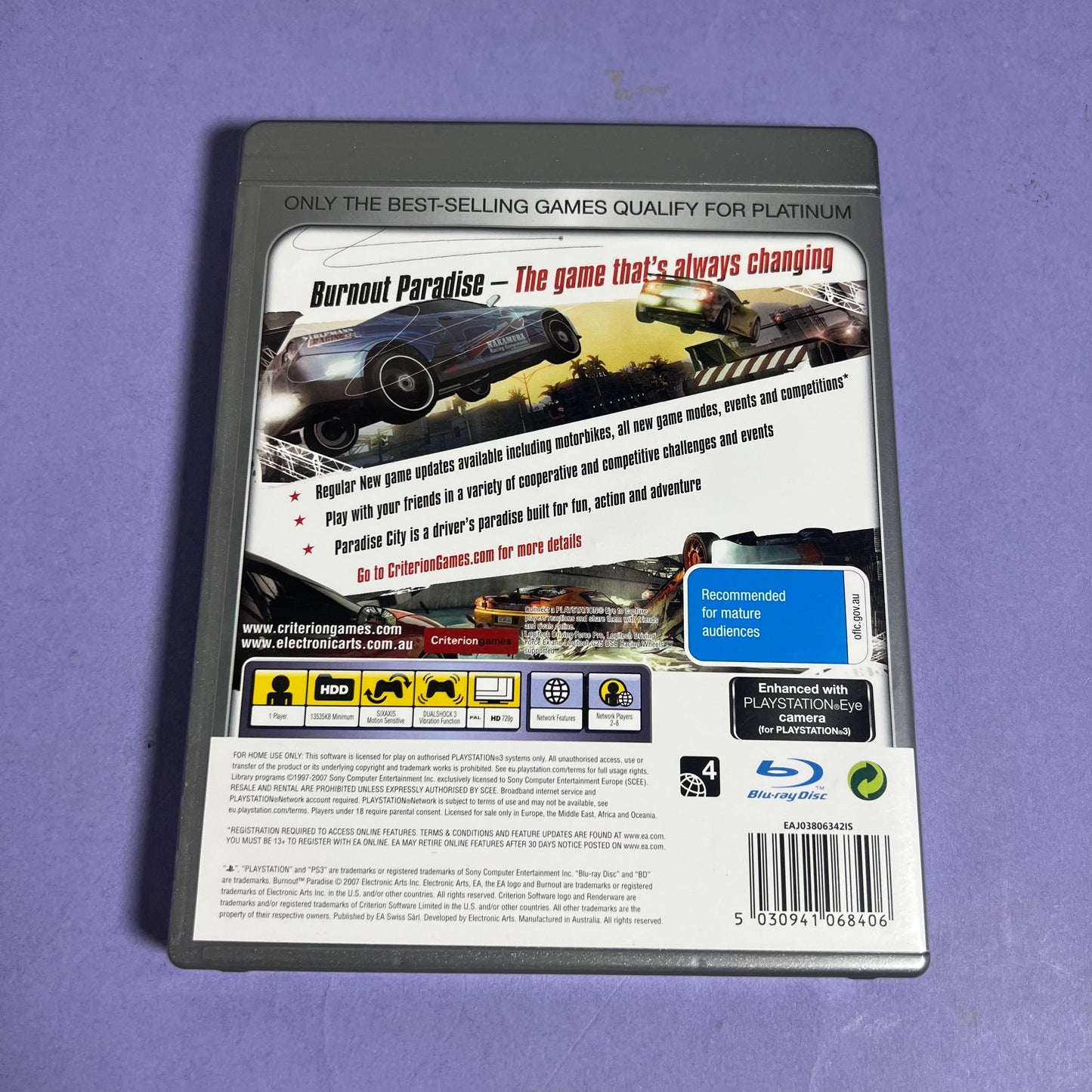 Burnout Paradise (Platinum) - PS3 Game