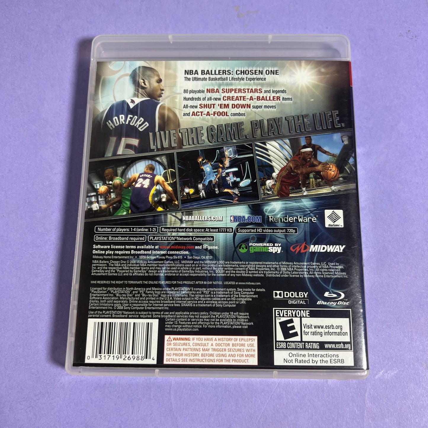 NBA Ballers Chosen One - PS3 Game