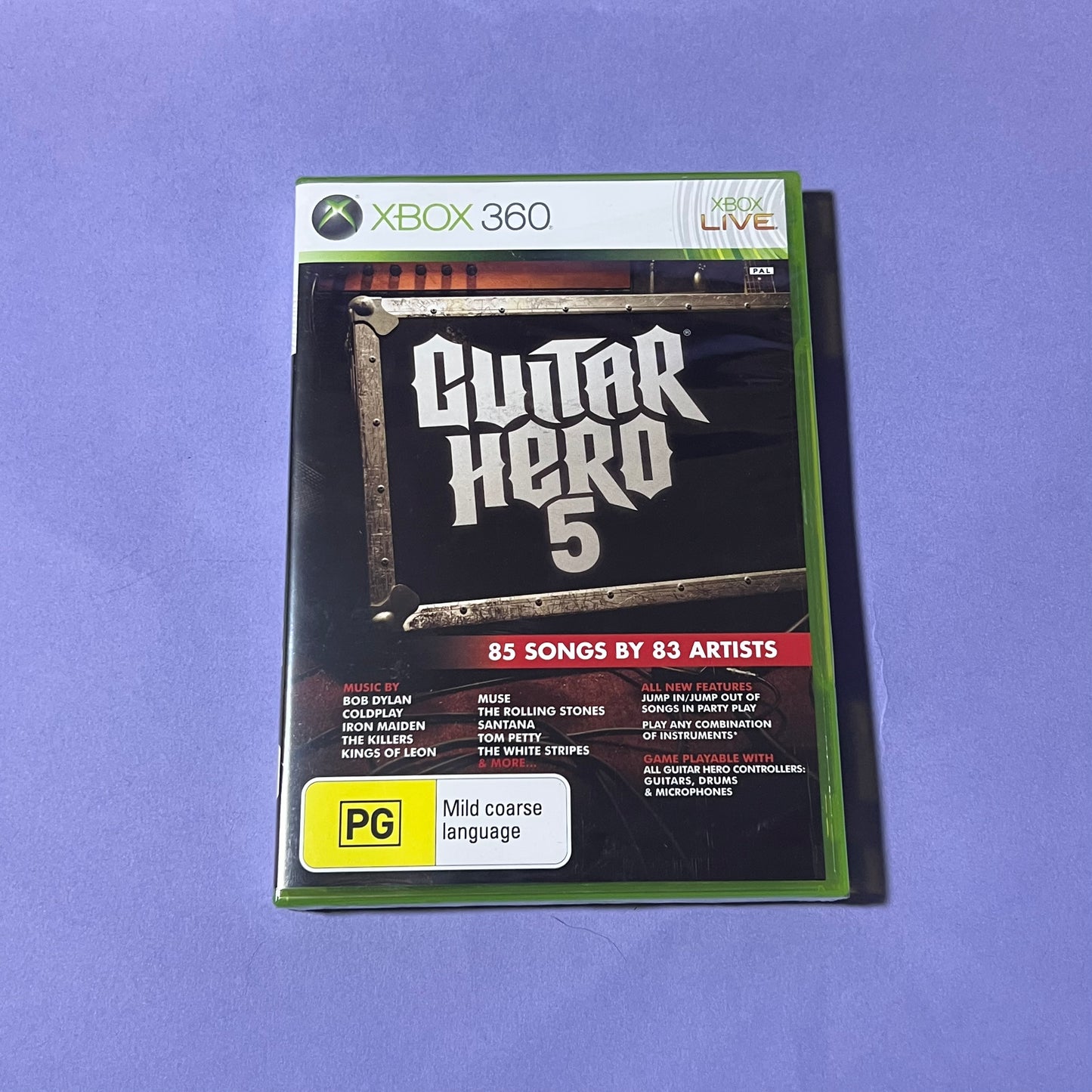 Guitar Hero 5 Guitar Kit Boxed (Game Sealed) - Xbox 360 Game (Mint Condition)