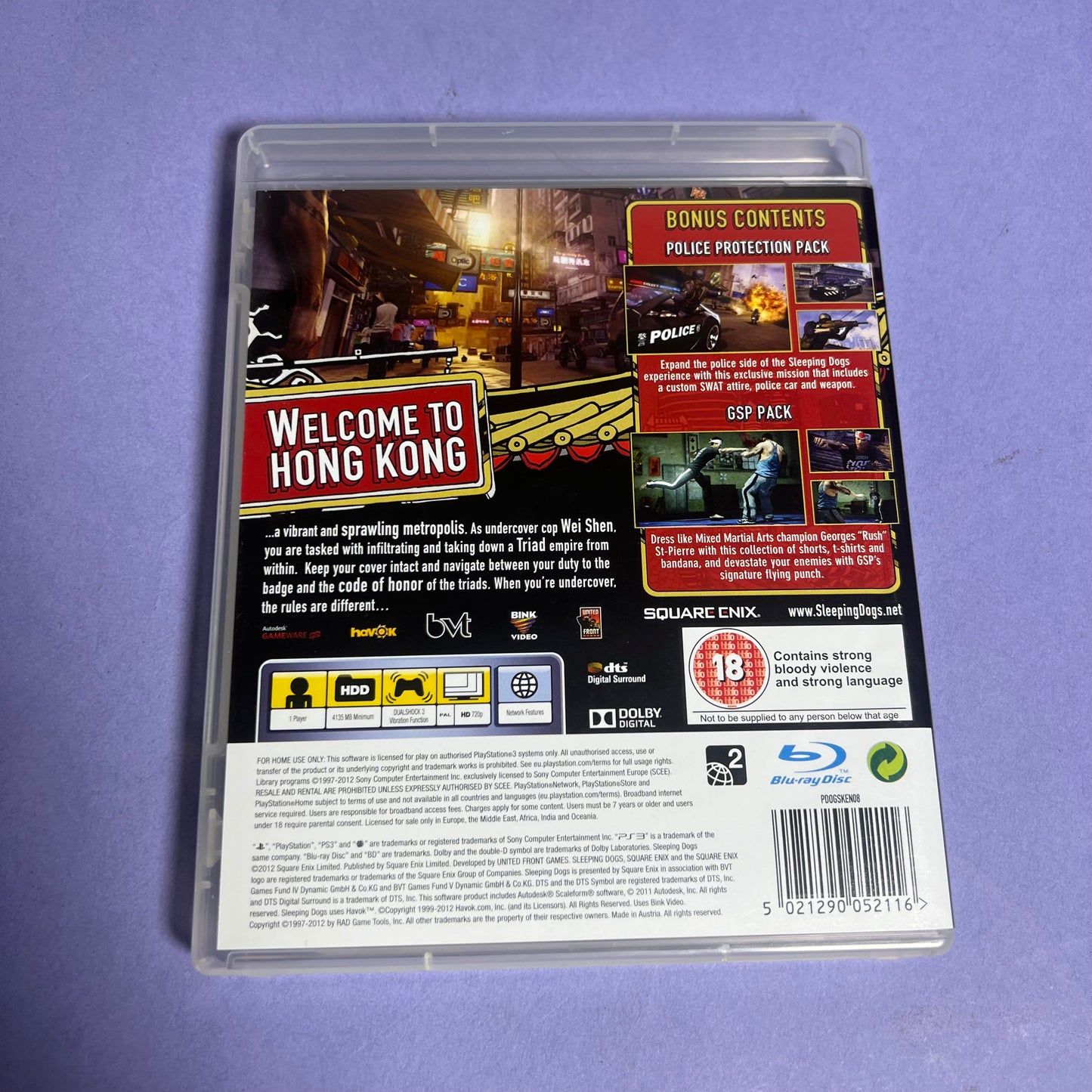 Sleeping Dogs Limited Edition - PS3 Game