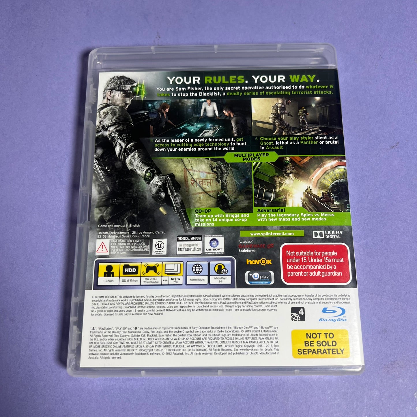 Tom Clancy's Splinter Cell Blacklist - PS3 Game