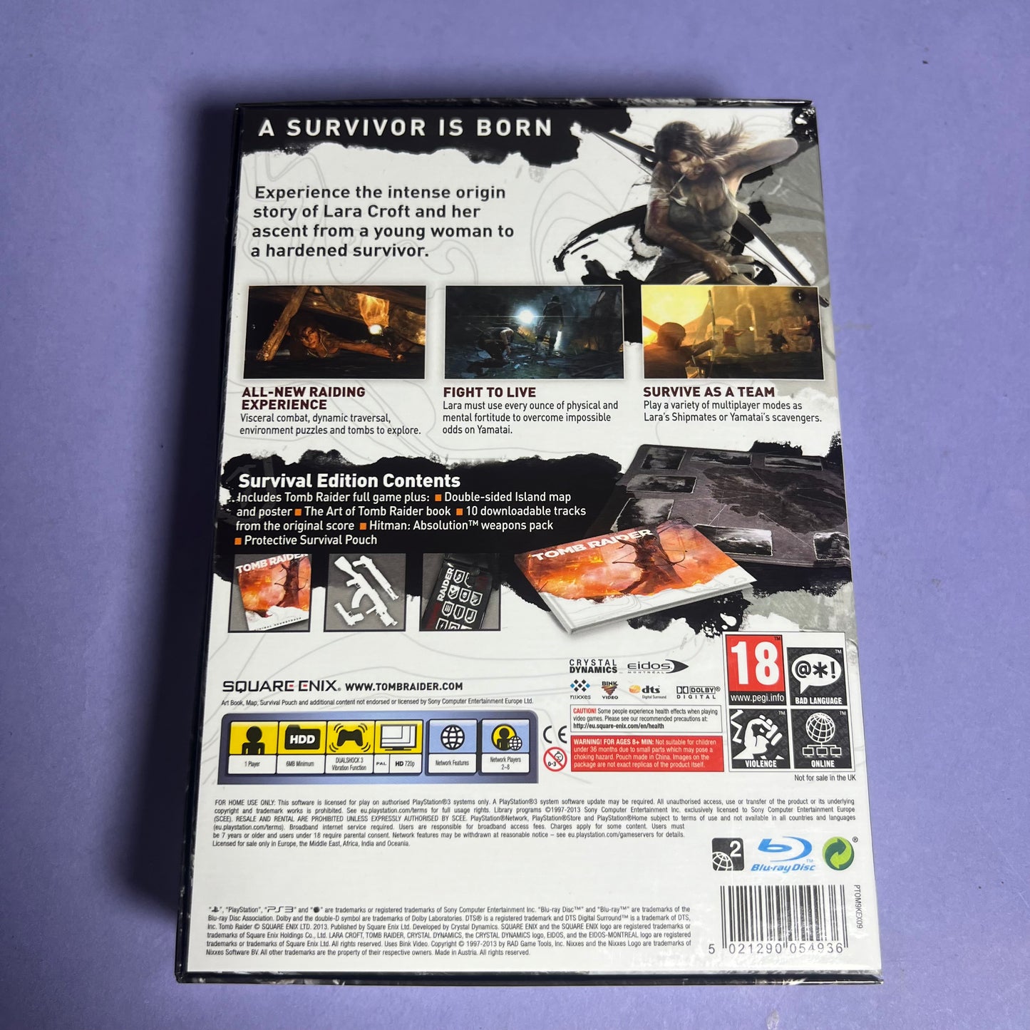 Tomb Raider Survival Edition - PS3 Game (Near Mint)