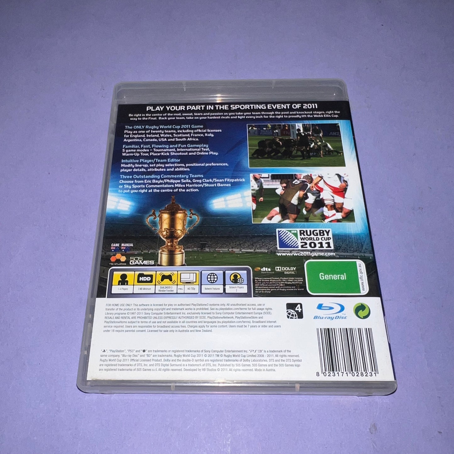 Rugby World Cup 2011 - PS3 Game