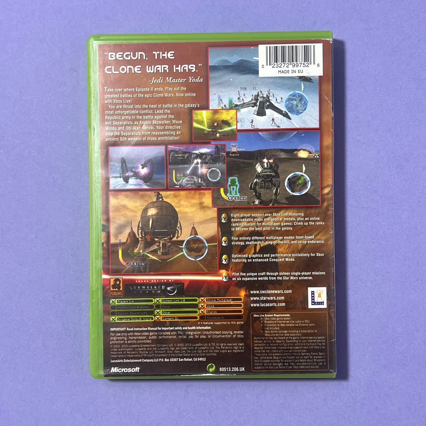 Star Wars The Clone Wars - Xbox Original Game