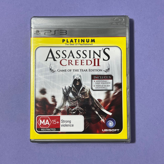 Assassins Creed 2 GOTY Edition (Platinum) - PS3 Game Sealed