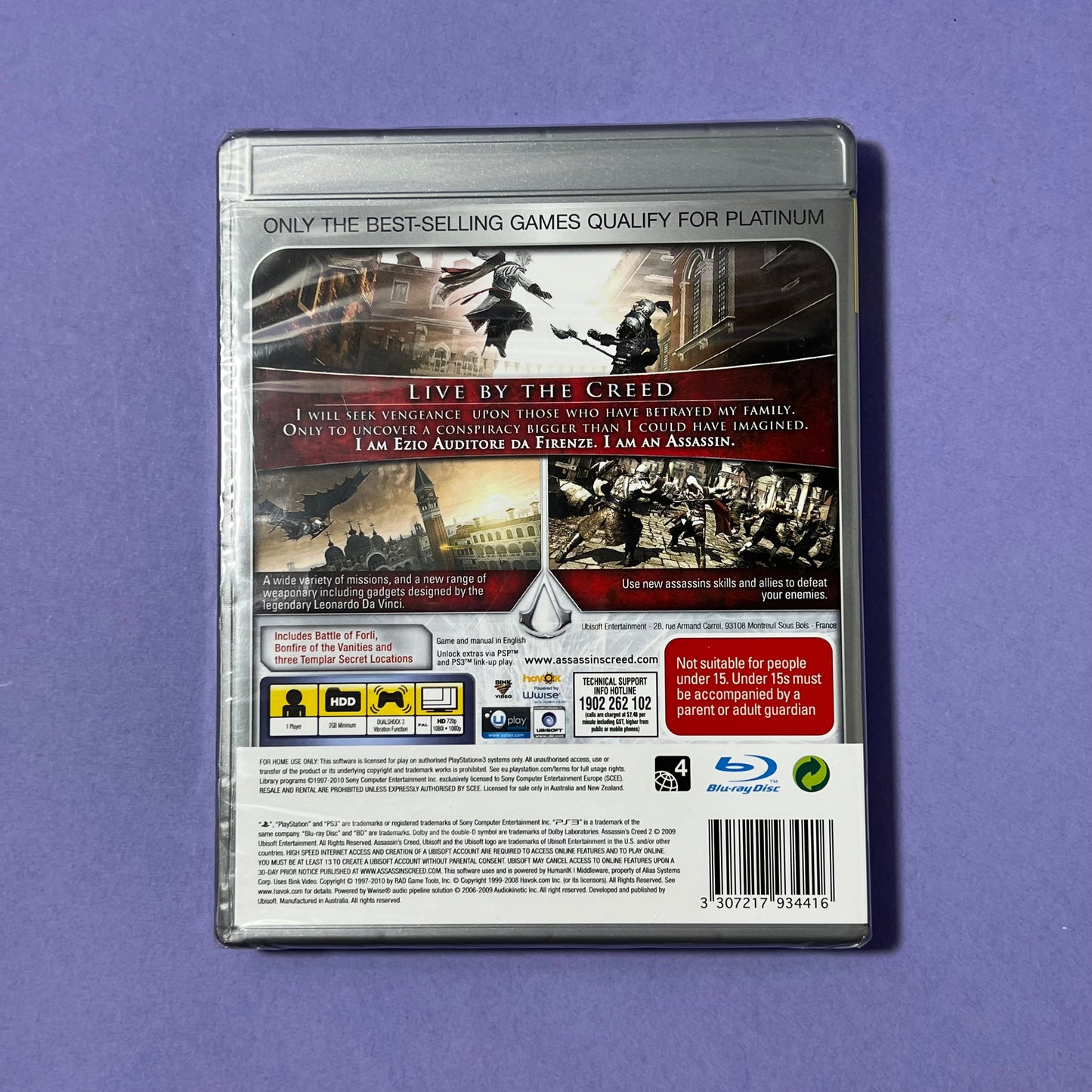 Assassins Creed 2 GOTY Edition (Platinum) - PS3 Game Sealed