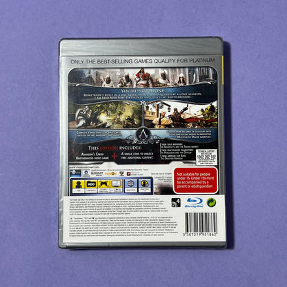Assassins Creed Brotherhood (Platinum) - PS3 Game Sealed