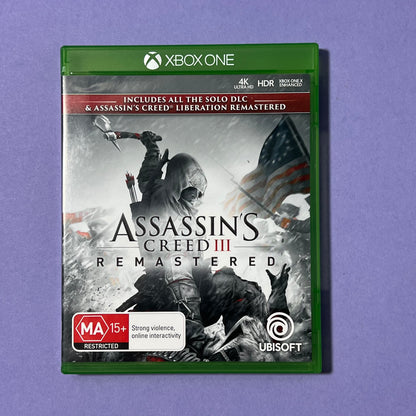 Assassins Creed 3 Remastered - Xbox One Game