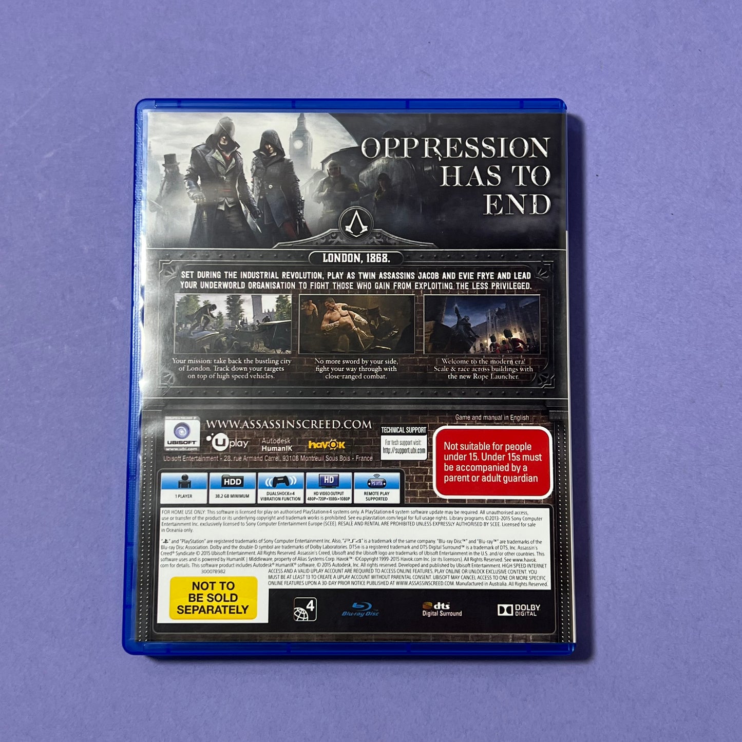 Assassins Creed Syndicate Charing Cross Edition - PS4 Game