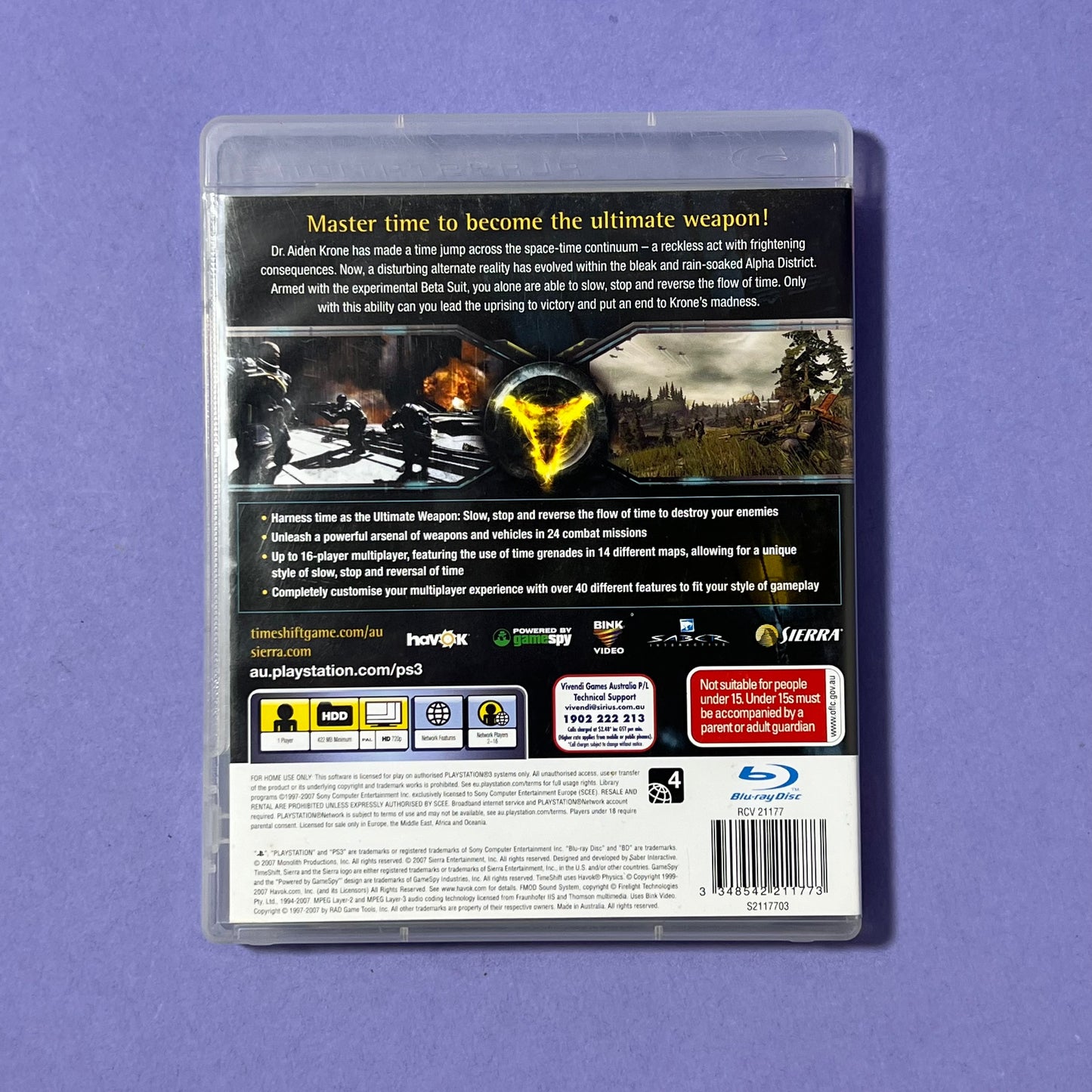 Timeshift - PS3 Game