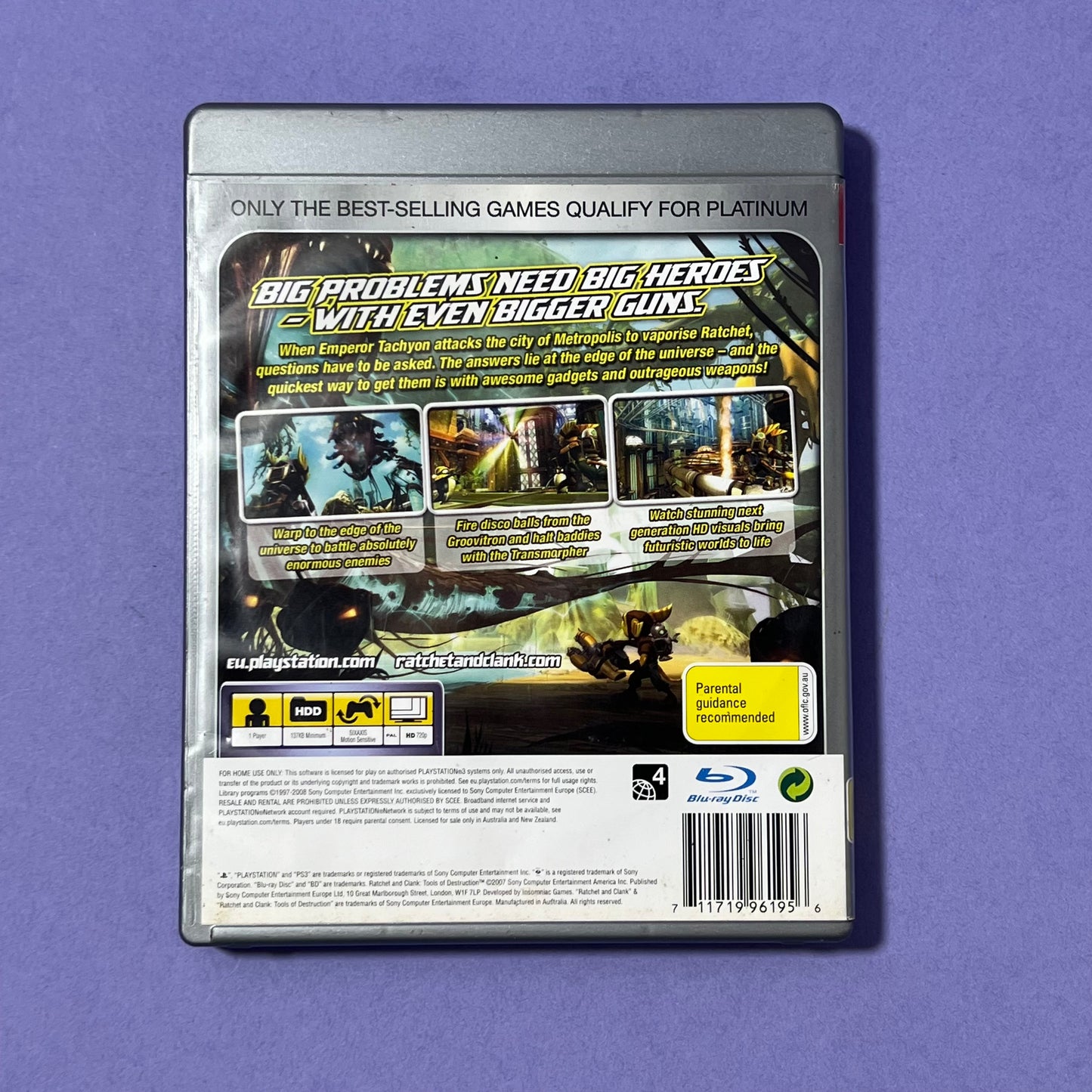Ratchet & Clank Tools of Destruction (Platinum) - PS3 Game