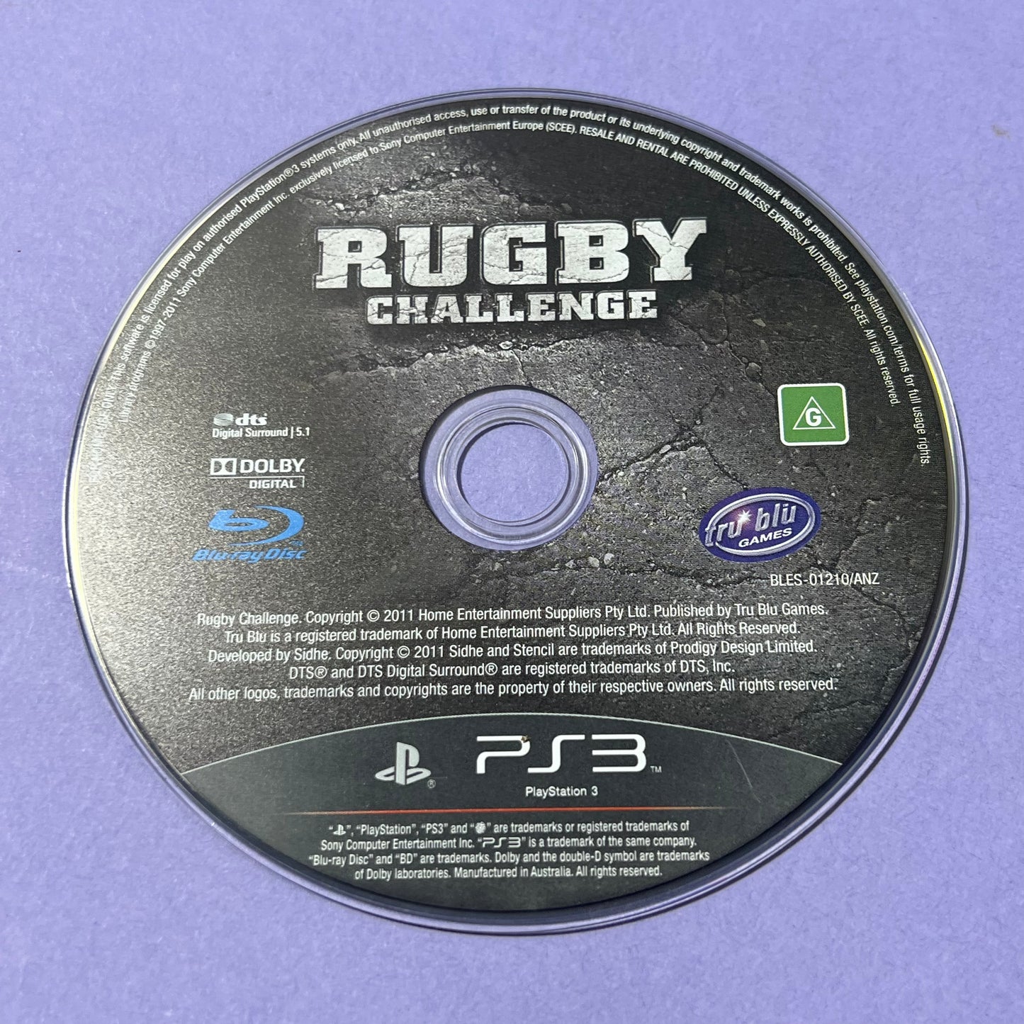 Wallabies Rugby Challenge - PS3 Game