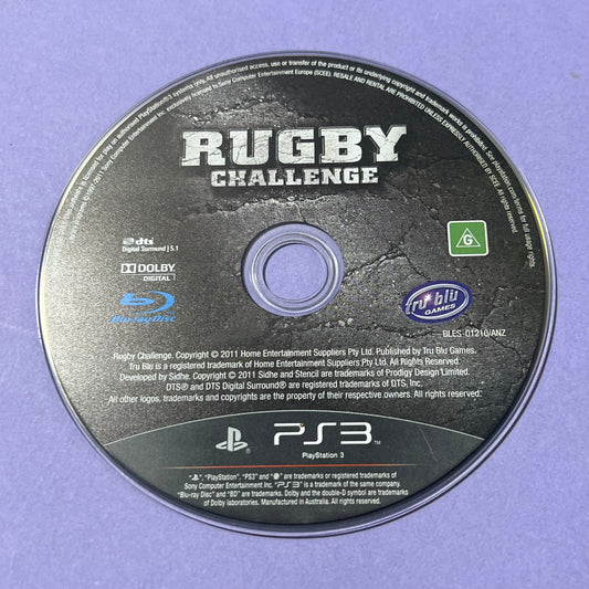 Wallabies Rugby Challenge - PS3 Game