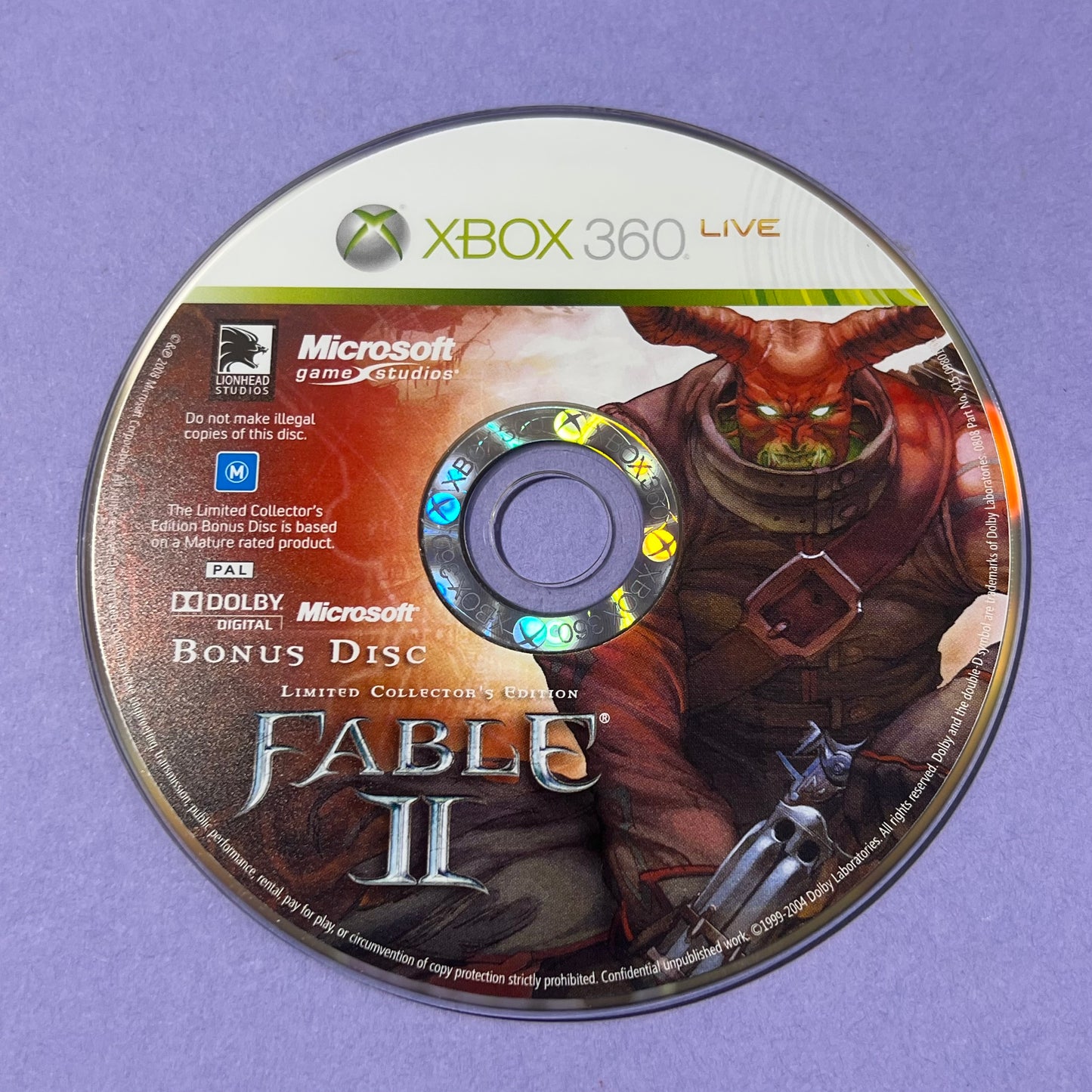 Fable 2 Bonus Disk - Xbox 360 Game