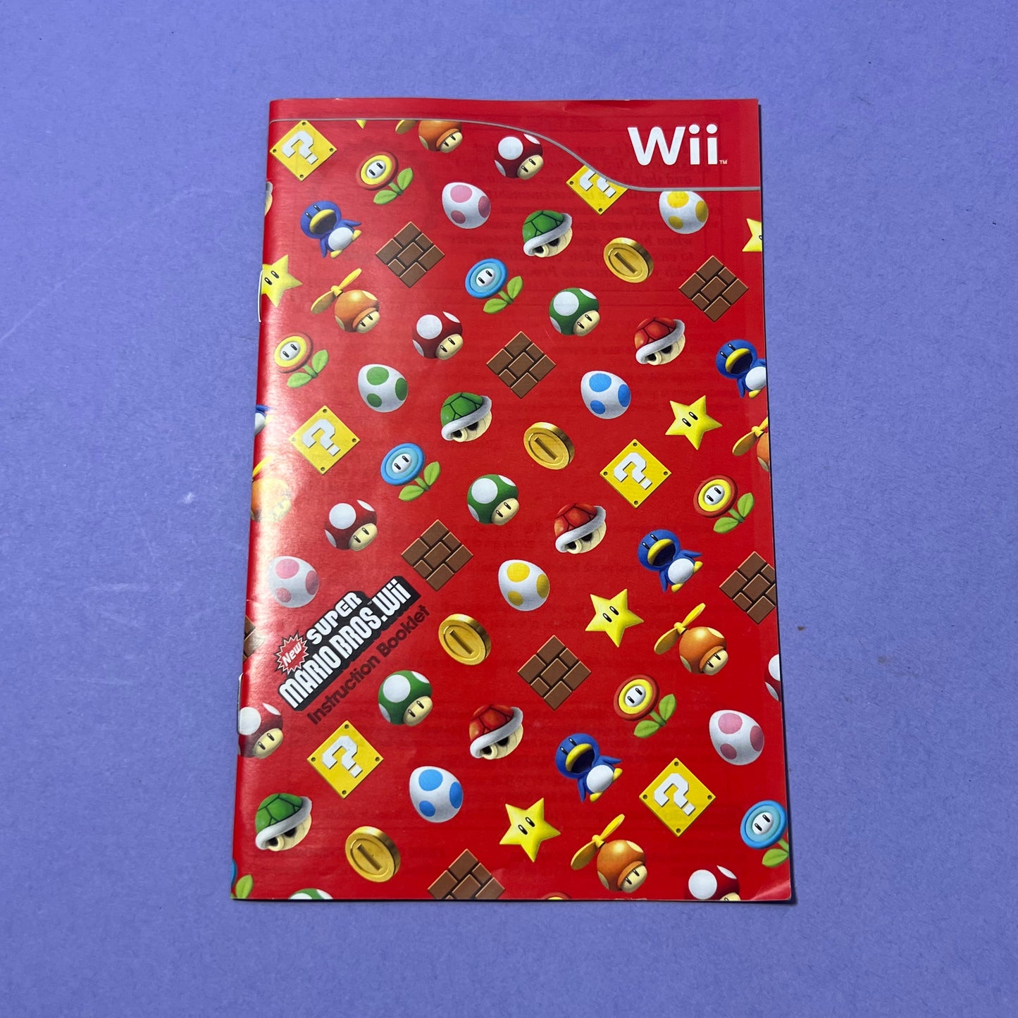 New Super Mario Bros Manual - Wii Manual