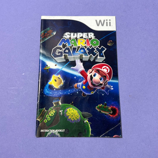 Super Mario Galaxy Manual - Wii Manual