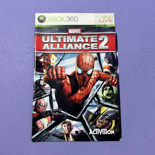 Marvel Alliance 2 Manual - Xbox 360 Manual