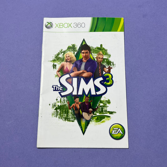 The Sims 3 Manual - Xbox 360 Manual