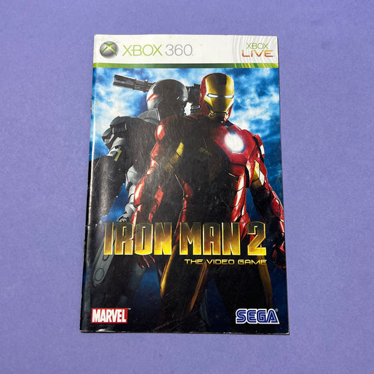 Iron Man 2 Manual - Xbox 360 Manual