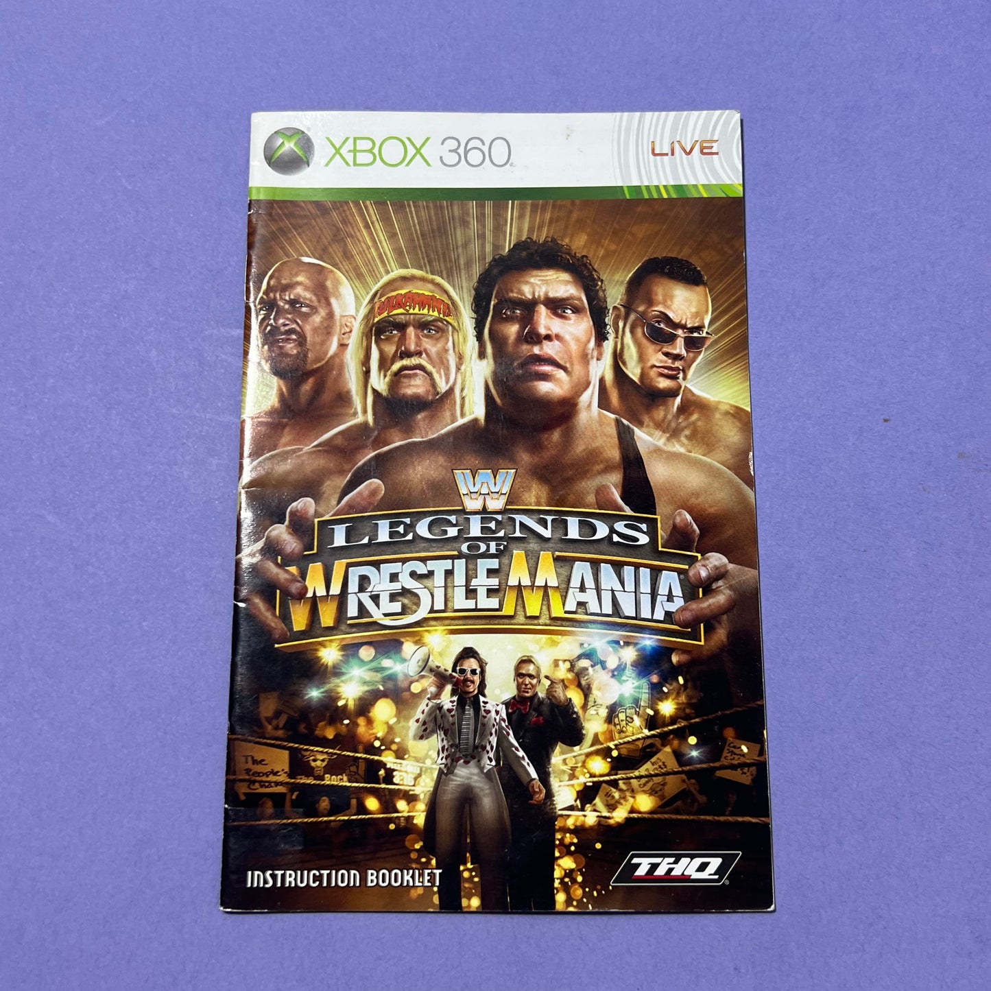 Legends of Wrestle Mania Manual - Xbox 360 Manual