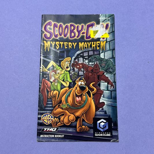Scooby Doo Mystery Mayhem - GameCube Manual & Cover
