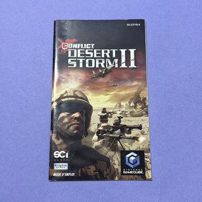 Conflict Desert Storm 2 Manual & Cover - GameCube Manual & Cover