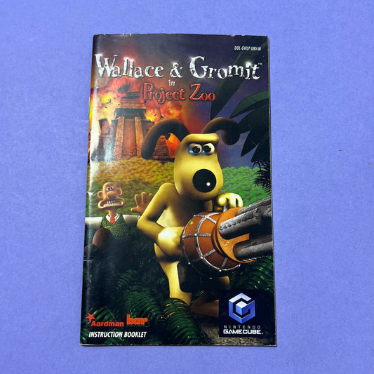 Wallace & Gromit in Project Zoo Manual - GameCube Manual