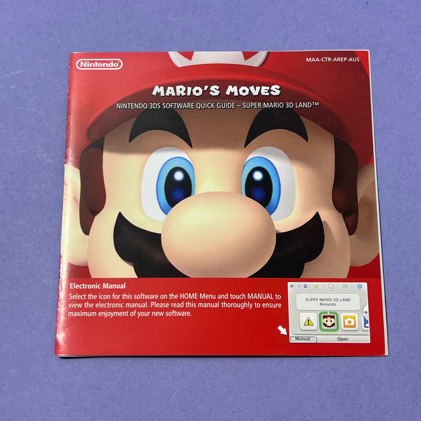 New Super Mario 3D Land Manual - 3DS Manual