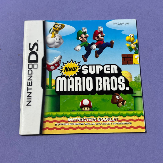 New Super Mario Bros DS Manual - DS Manual