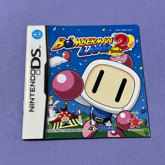 Bonberman Land Touch 2 Manual - DS Manual