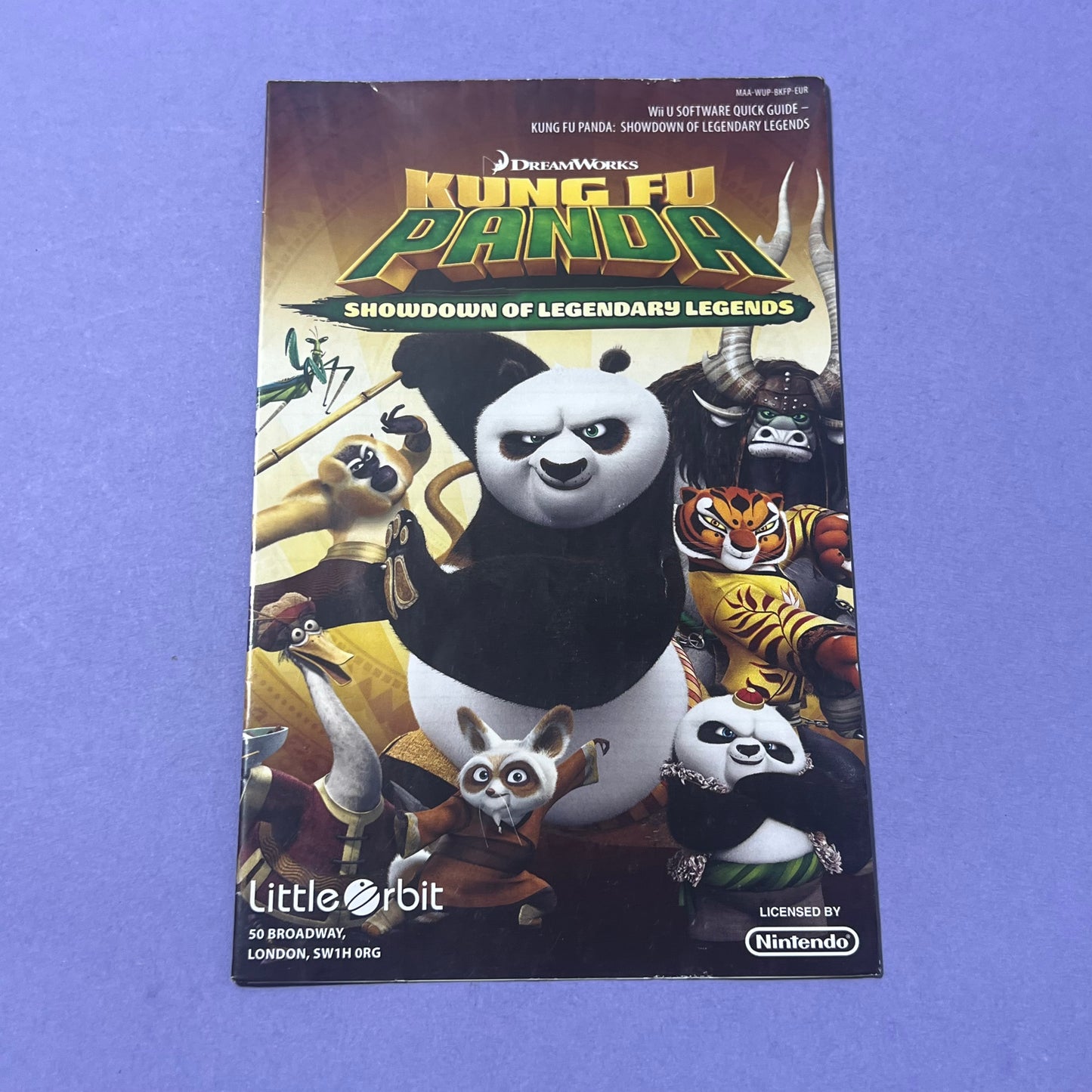 Kung Fu Panda Showdown of the Legendary Legends - Wii U Manual