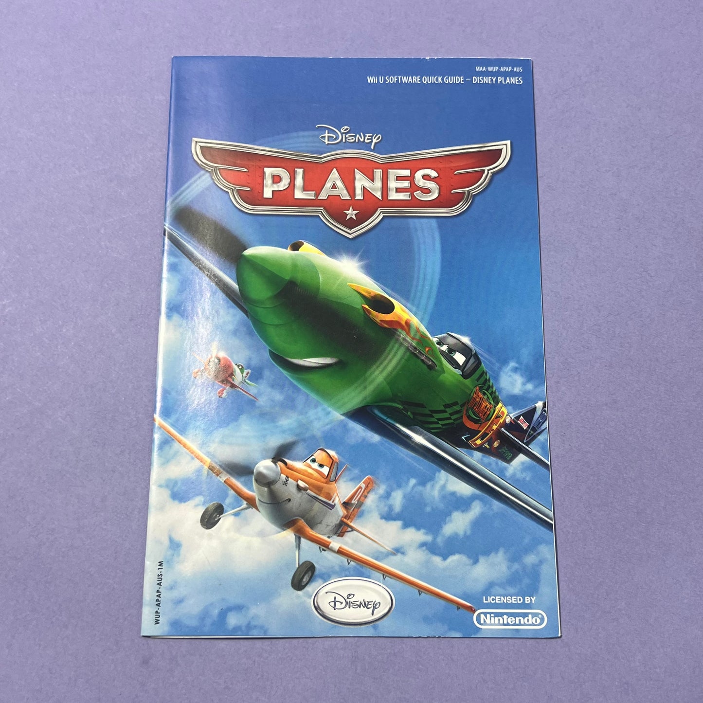 Disney Planes Manual - Wii U Manual