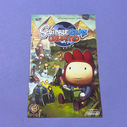 Scribblenauts Unlimited Manual - Wii U Manual