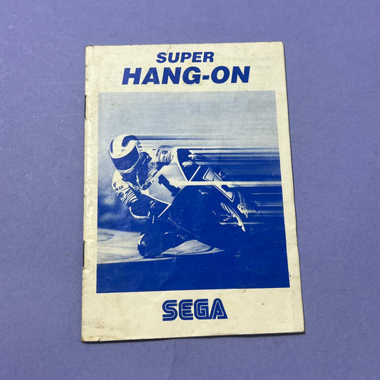 Super Hang On Manual - SEGA Master System SEGA Manual