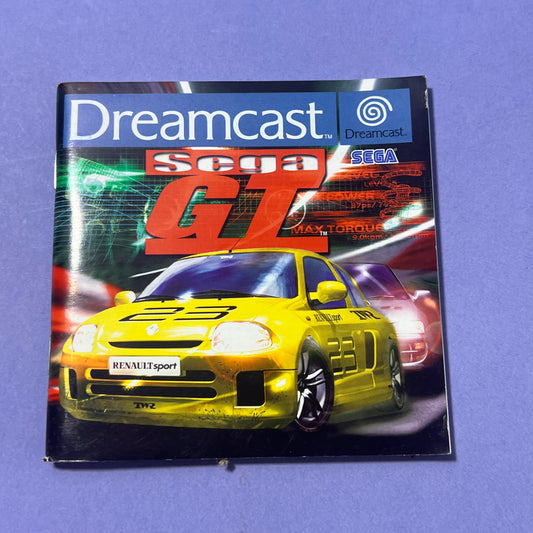 SEGA GT Manual & Cover - Dreamcast SEGA Manual & Cover