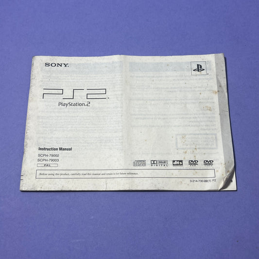 PlayStation 2 Console Manual - Console Manual
