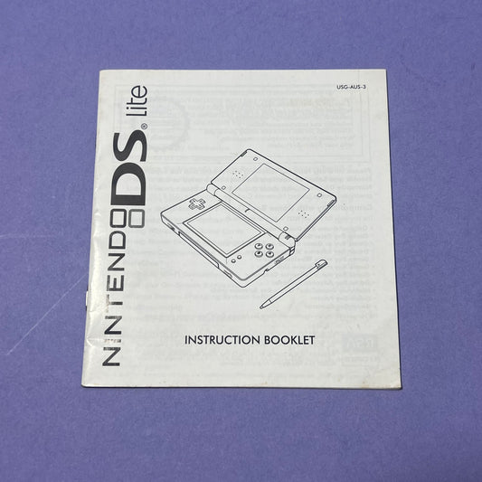 Nintendo DS Lite Console Manual - Console Manual