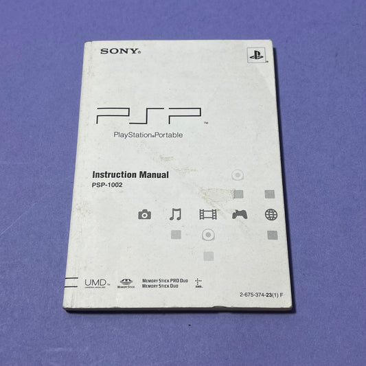 PlayStation Portable Manual - Console Manual