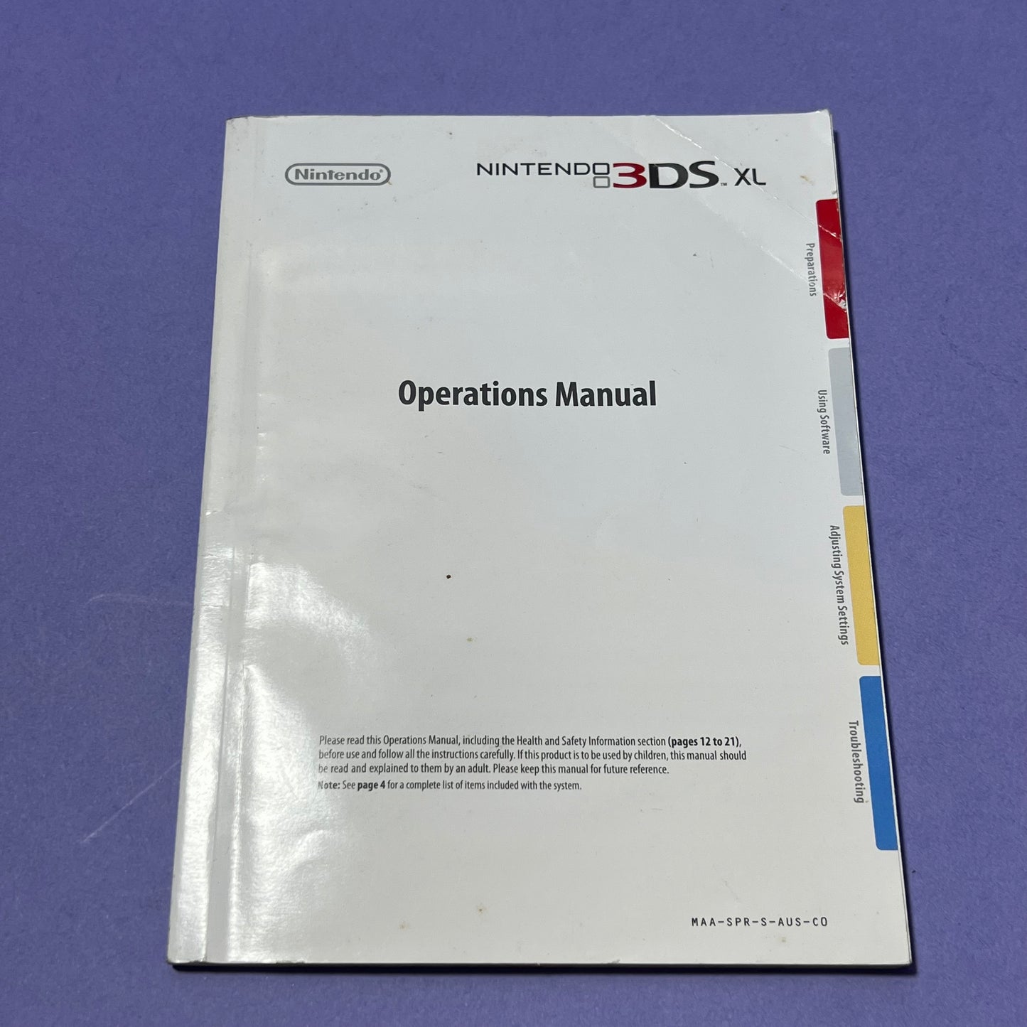 Nintendo 3DS Operations Manual - Console Manual