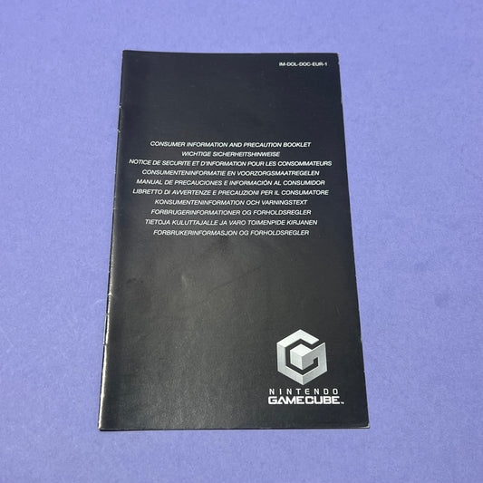 Nintendo GameCube Consumer Information Booklet - GameCube Manual